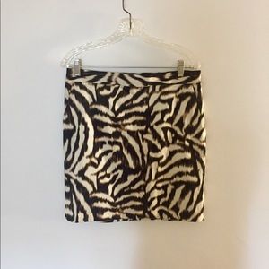 Anne Taylor Animal Print Pencil Skirt SZ 10